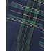 Plaid Print Button Pocket Short Sleeve Wide Leg Jumpsuit