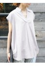 Solid Ruched V Neck Short Sleeve Casual Blouse
